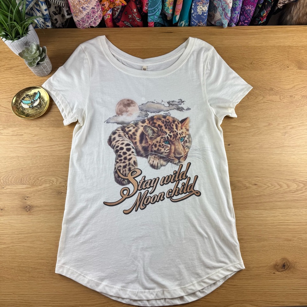 Spell Stay Wild Moon Child Graphic Tee M NWT